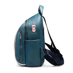 Women Waterproof Backpack Small Daily Bag PU Leather