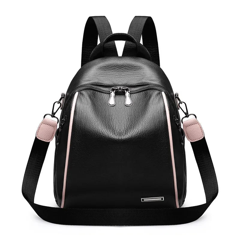 Women Waterproof Backbag Small Daily Bag PU Leather