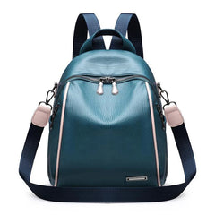 Women Waterproof Backpack Small Daily Bag PU Leather
