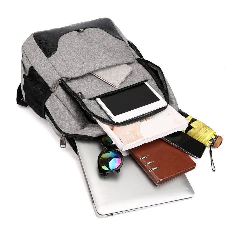 Men's Anti Theft Laptop Backpack Oxford Rucksack E153