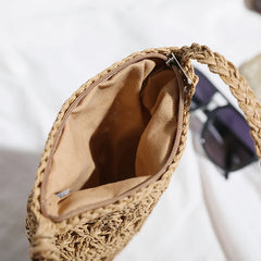 Summer Tassel Rattan Crossbody Bag