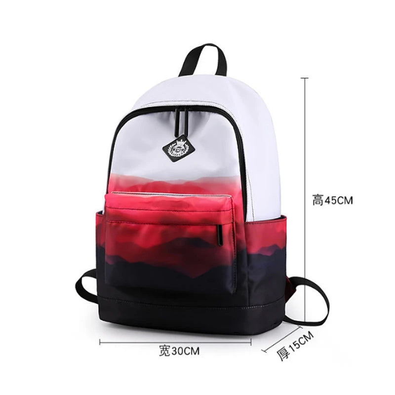 Unisex School Satchel Lightweight Back Bag Teenage Girls Boys College
