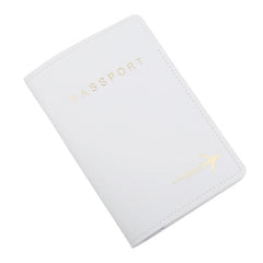 Passport Cover PU Leather Airplane Travel Protector Wallet