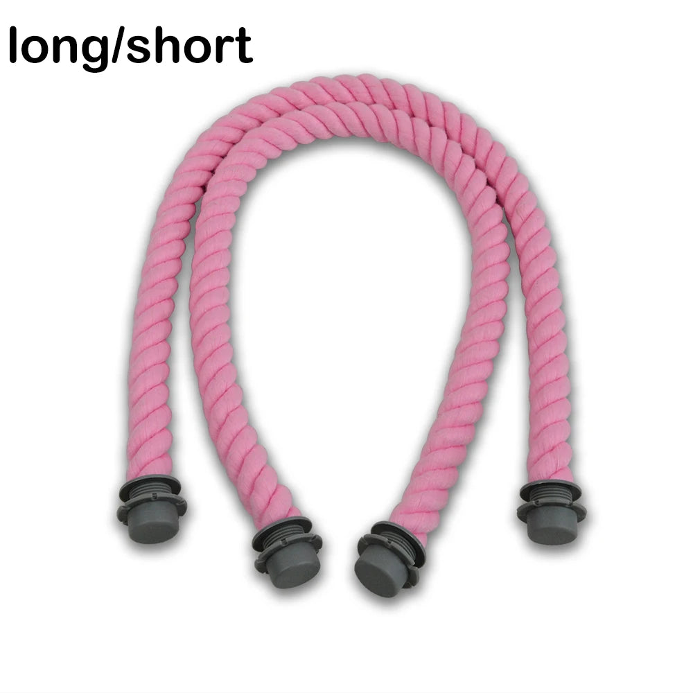 Pink Cotton Thread Rope Handles for O Bag Women's Bags