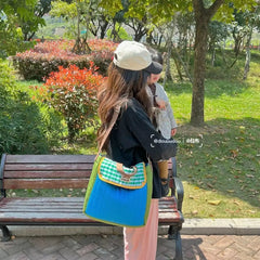 Embroidered Tote Bag Large Capacity Women's Shoulder Bag