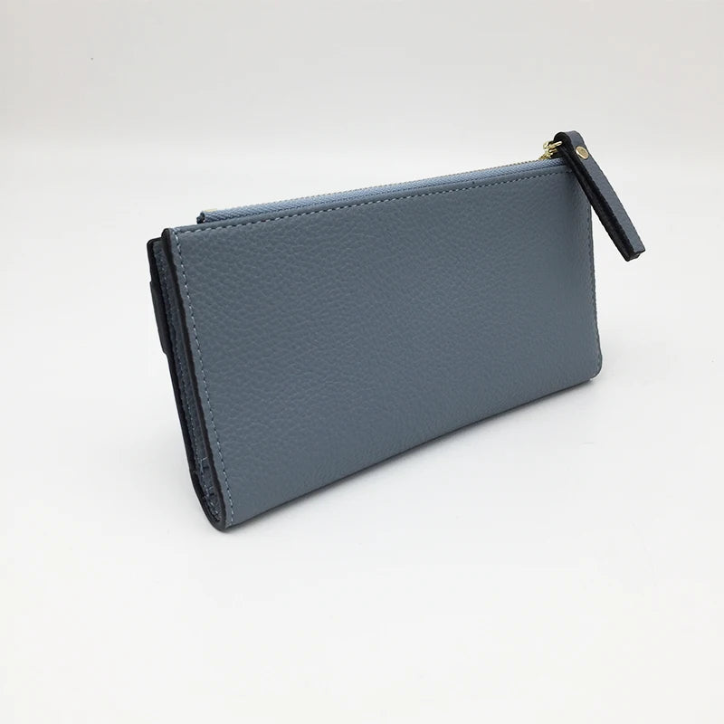 Women's Multifunction Zipper Wallet PU Leather Clutch Purse