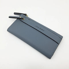 Women's Multifunction Zipper Wallet PU Leather Clutch Purse