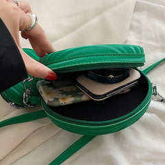 Green Purple Shoulder Bags PU Leather Crossbody Handbag Evening Clutch