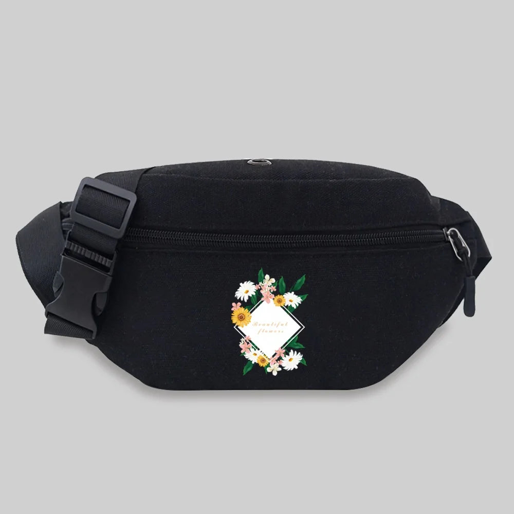 Unisex Messenger Chest Bag Daisy Seires Fanny Pack