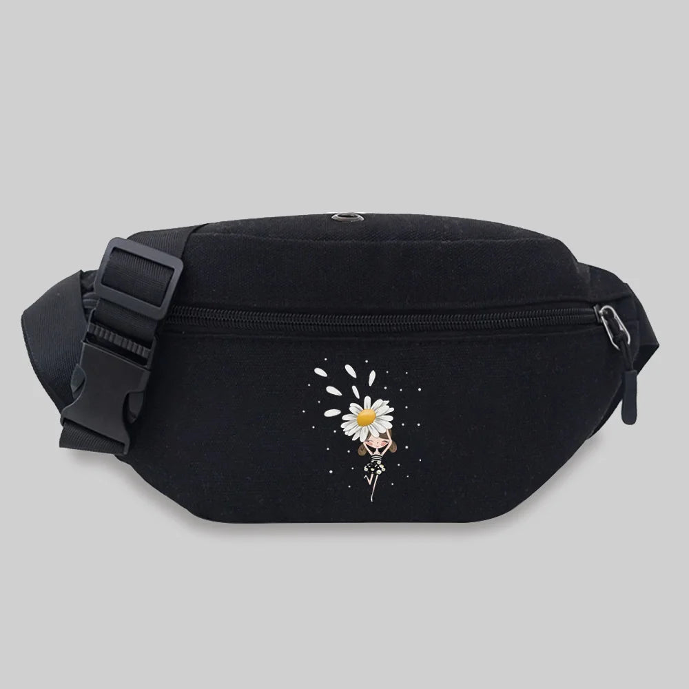 Unisex Messenger Chest Bag Daisy Seires Fanny Pack