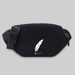 Unisex Feather Series Bum Bag Messenger Chest Waist Fanny Pack