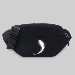 Unisex Feather Series Bum Bag Messenger Chest Waist Fanny Pack