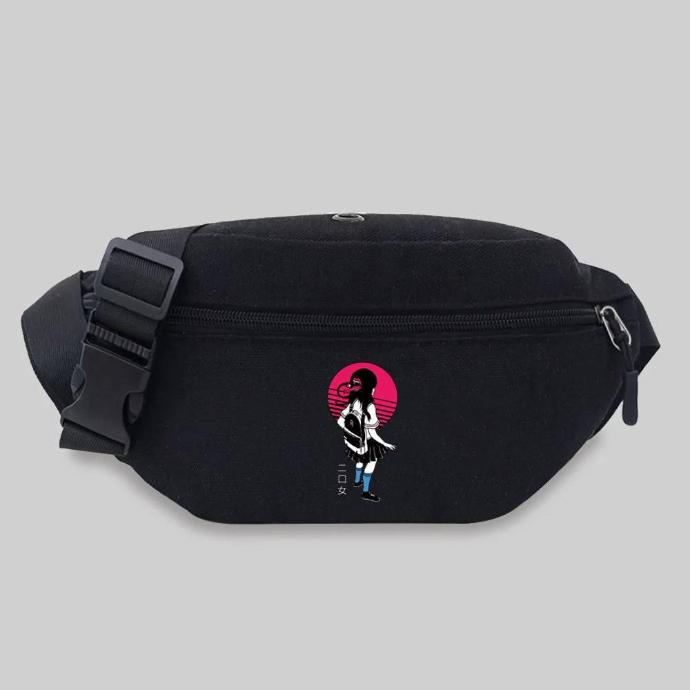 Unisex Messenger Chest Bags Student Waist Bag Japan Style Fanny Pack