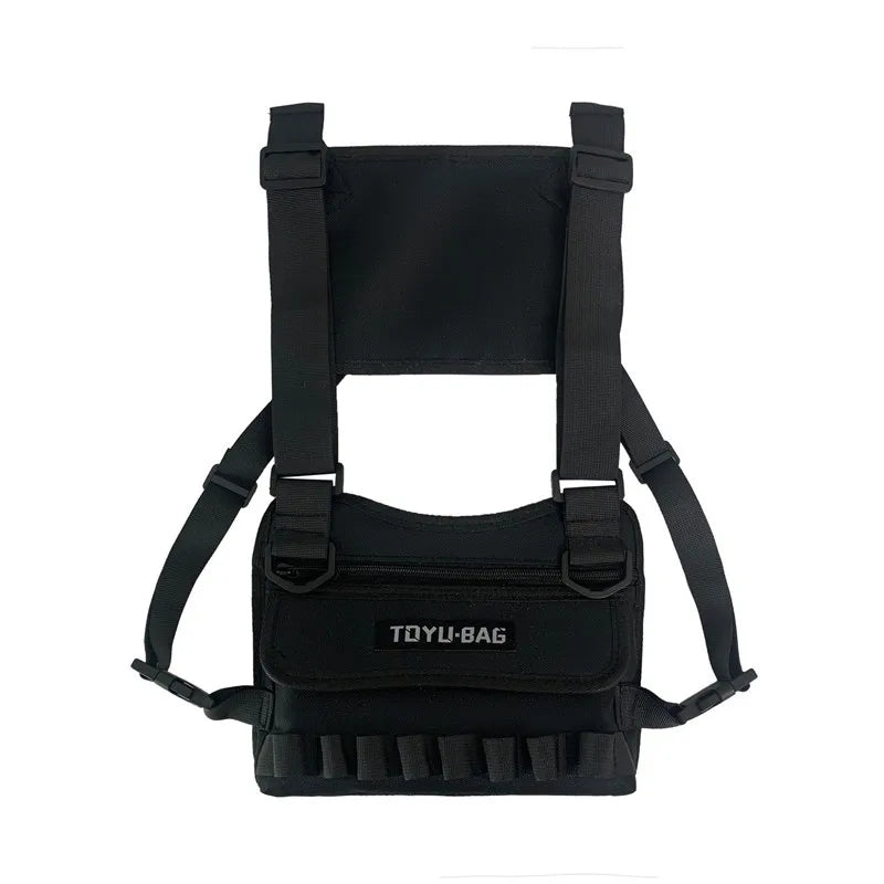 Camouflage Graffiti Hip-Hop Chest Bag Streetwear Sgraffiti Writer Chest Rig Pack