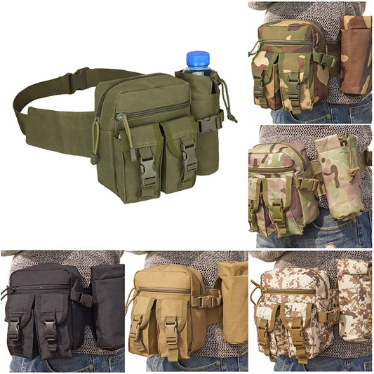 Camouflage Tactical Waist Bag Multi-purpose for Cycling Camping Hiking