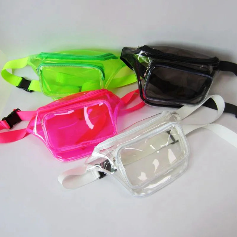 Candy PVC Women's Waist Bag Outdoor Sports Chest Bag
