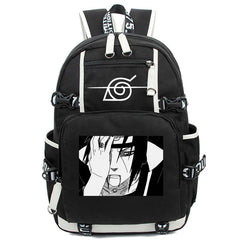 Canvas Backpack USB Charge Women Student Backpack Letters Print School Bag