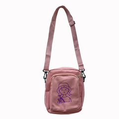 Japanese Style Canvas Messenger Bag for Women