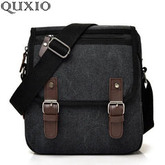 Canvas Men Messenger Bag Male Zipper Flap Shoulder Bag Casual Travel Crossbody