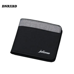 Canvas Wallet Splicing Blocking Wallet Bag