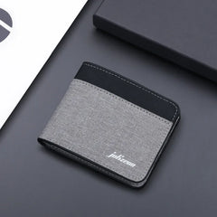Canvas Wallet Splicing Blocking Wallet Bag
