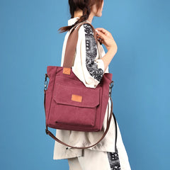Canvas Women's Shoulder bags Female Messenger Bag Top-Handle Crossbody Bags