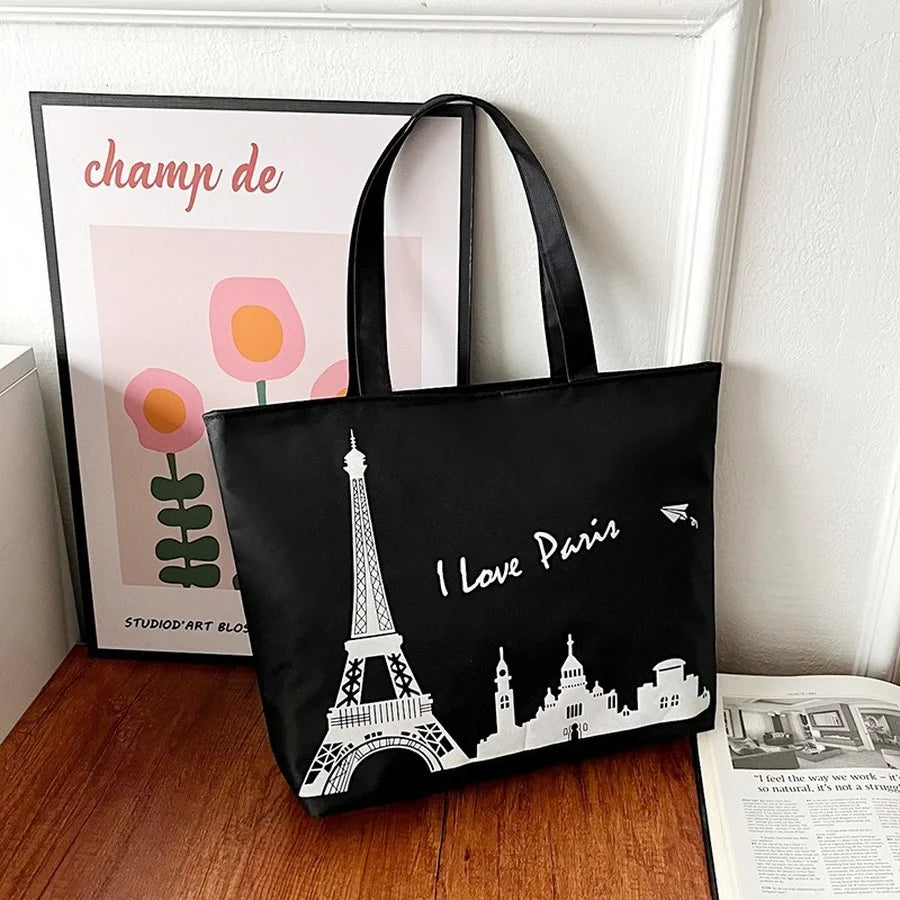 Women's One-Shoulder Canvas Tote Bag