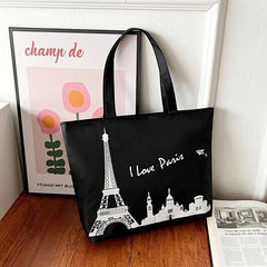 Women's One-Shoulder Canvas Tote Bag