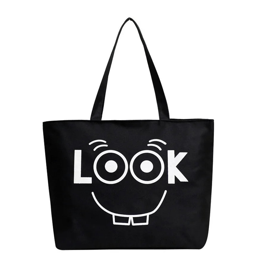 Women's One-Shoulder Canvas Tote Bag