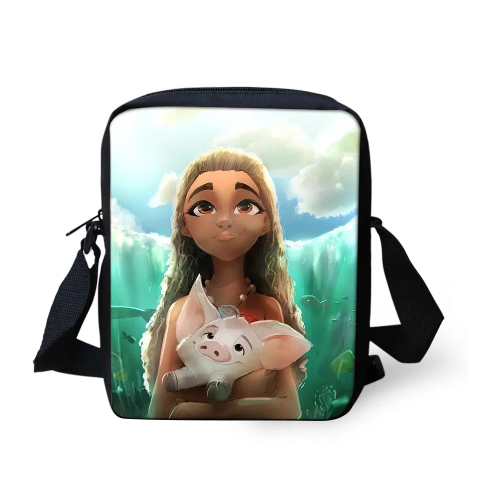 Ocean Girl Crossbody Bag for Women, Cartoon Messenger Bag