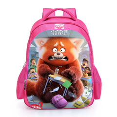 Cartoon Turning Red Backpack Kids Software Children School Bag