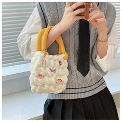Hand Woven Underarm Bag Cloth Shoulder Women's Bag B216