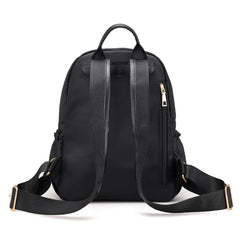 Women's Waterproof Nylon School Backpack for Teens