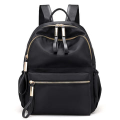 Women's Waterproof Nylon School Backpack for Teens