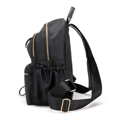 Women's Waterproof Nylon School Backpack for Teens
