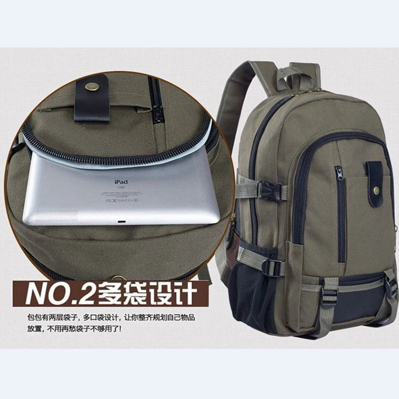 Casual Camping Backpack Laptop Hiking Bag for Men