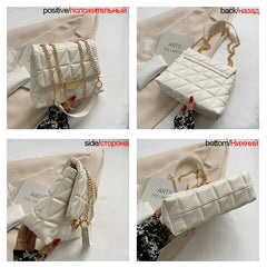 Casual Chain Crossbody Bags for Women Shoulder Bag Ladies Leather Messenger Bags
