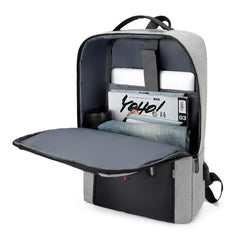 Waterproof Laptop Backpack with USB Charging Port for Men