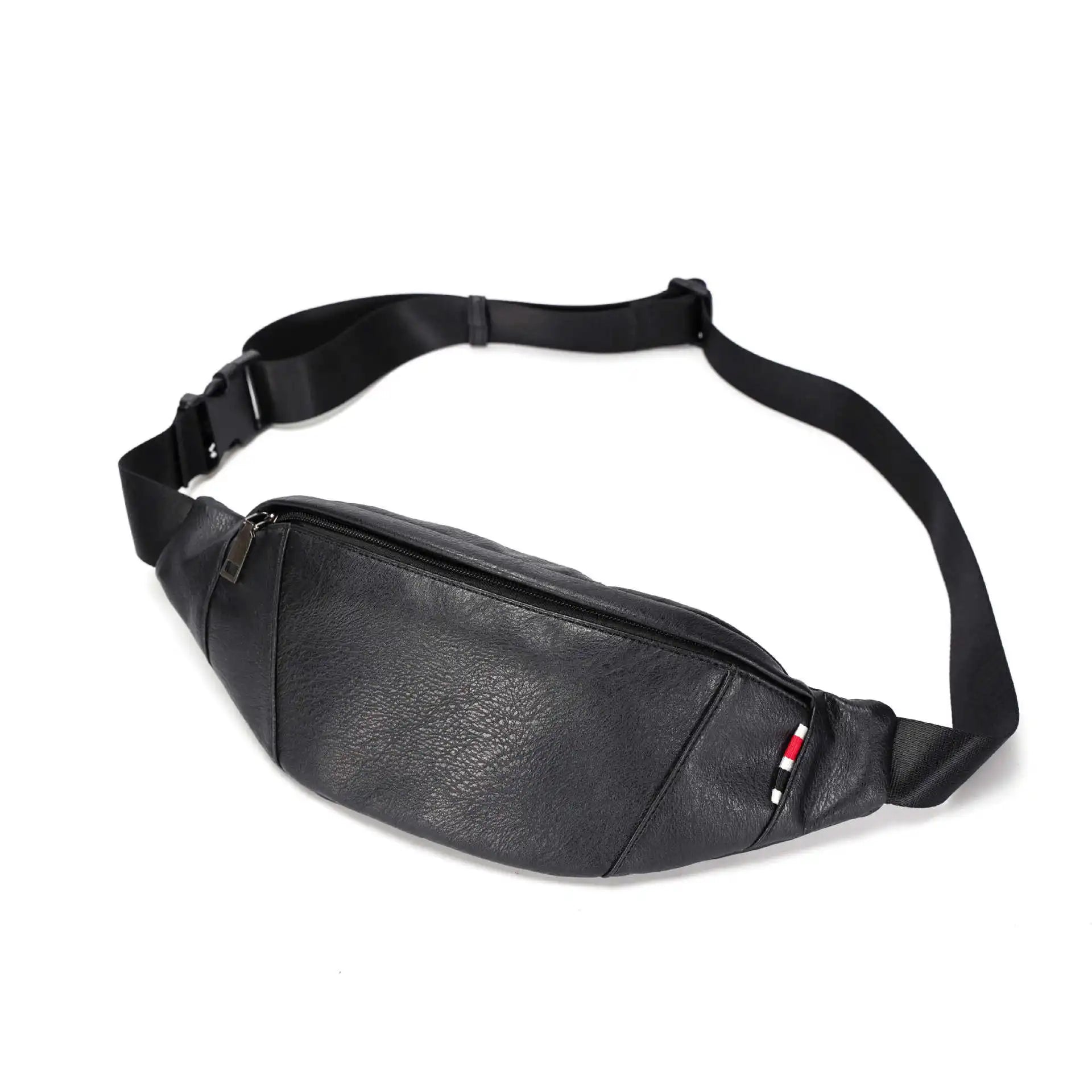 Vintage Leather Waist Bag Men Money Phone Fanny Pack
