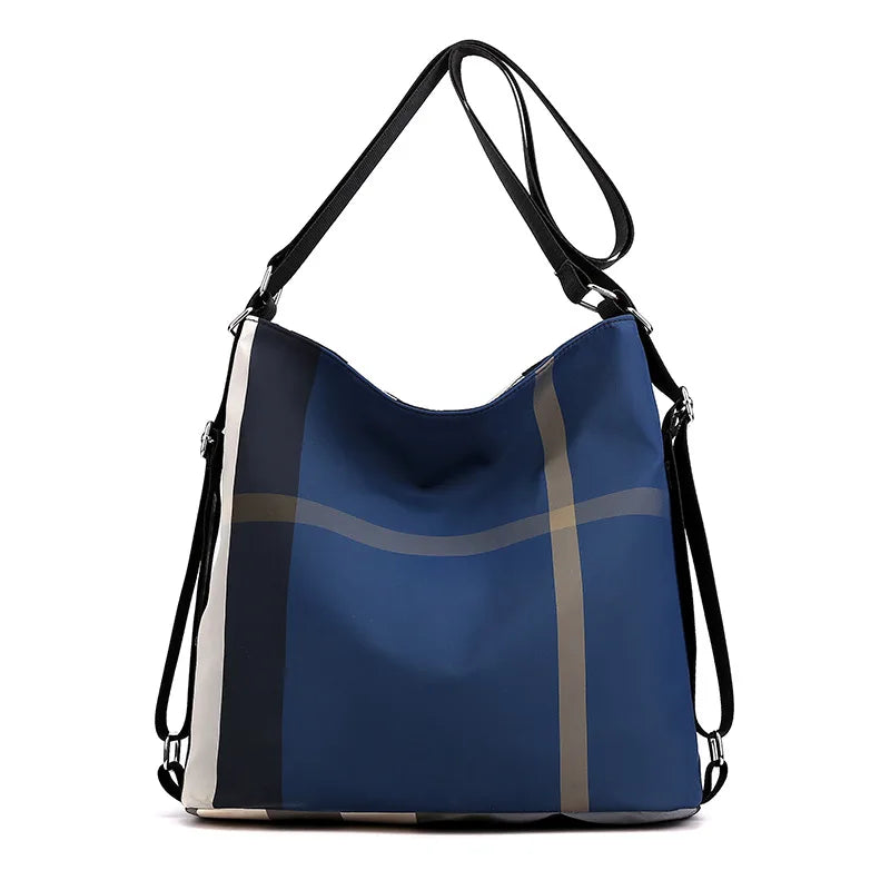 Casual Shoulder Travel Backpack Multifunctional Lattice Backpack Women's Bag