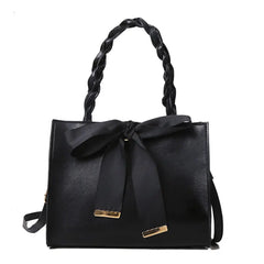 Solid Square Handbag High Capacity Pu Leather Female Shoulder Bag Crossbody