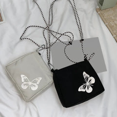 Casual Reflective Butterfly Crossbody Bag for Women