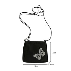 Casual Reflective Butterfly Crossbody Bag for Women