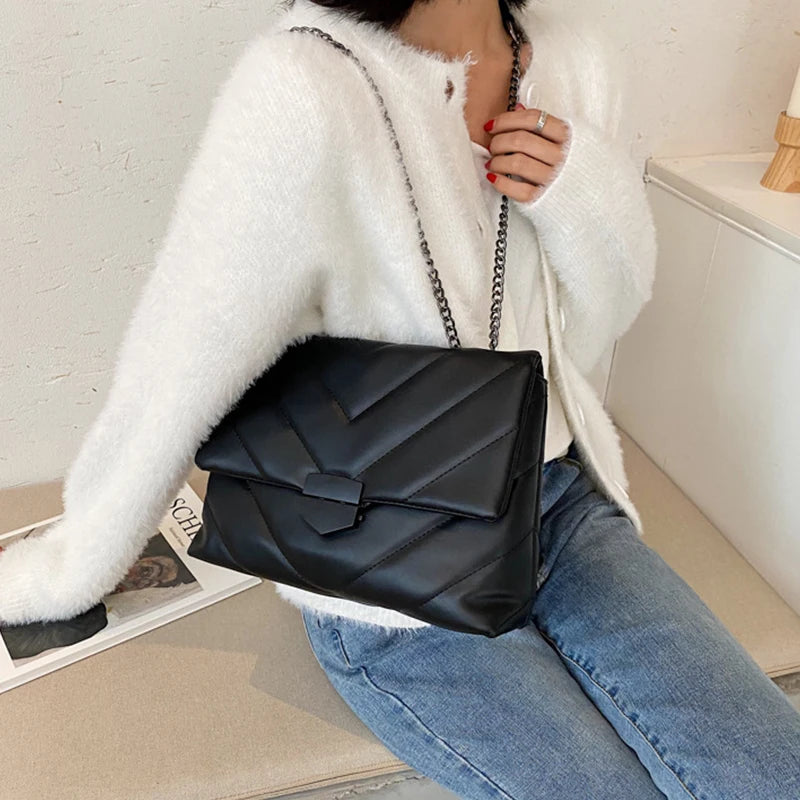 Casual Crossbody Bag for Women PU Leather Shoulder Handbag