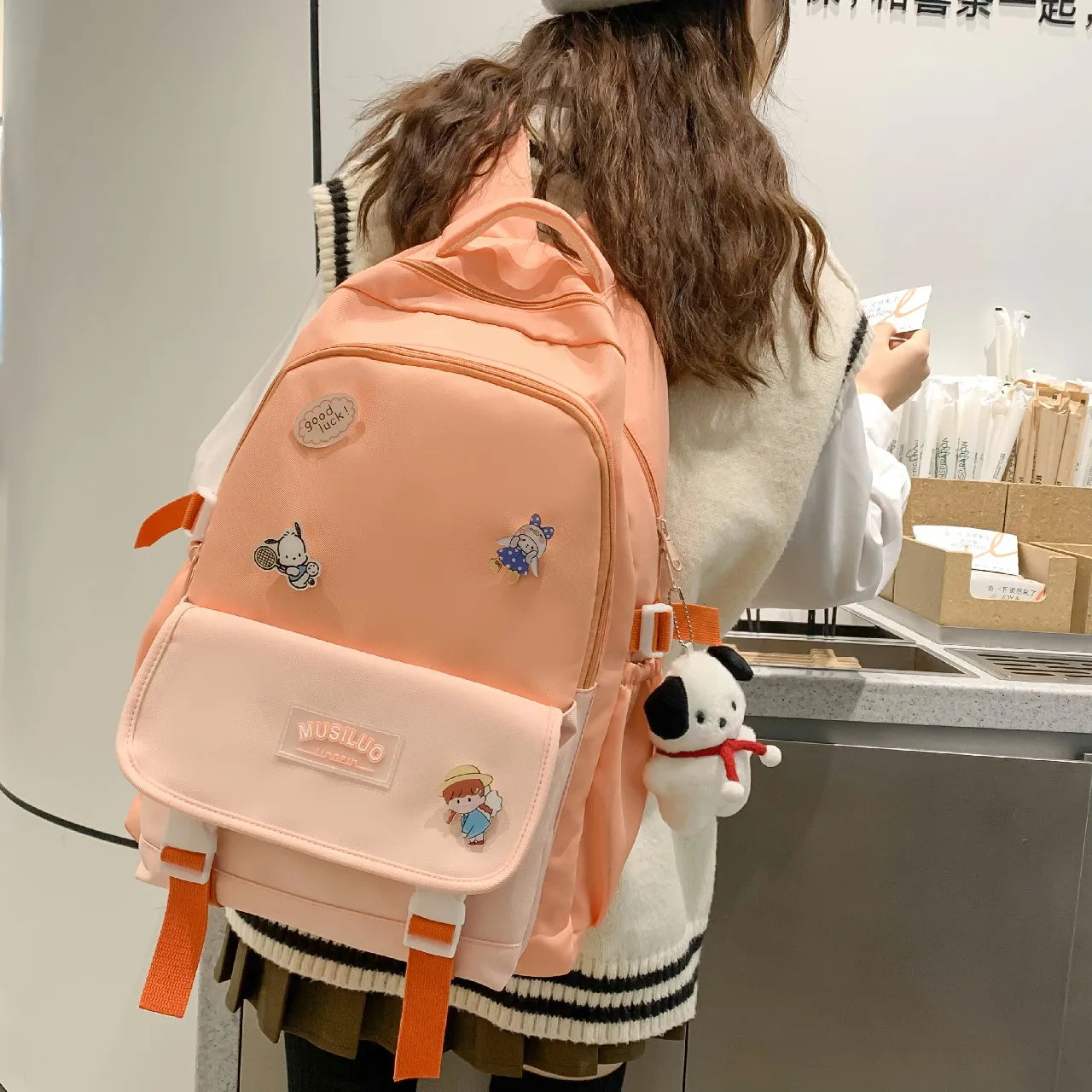 Waterproof College Backpack Girls Teenager Laptop School Big Size