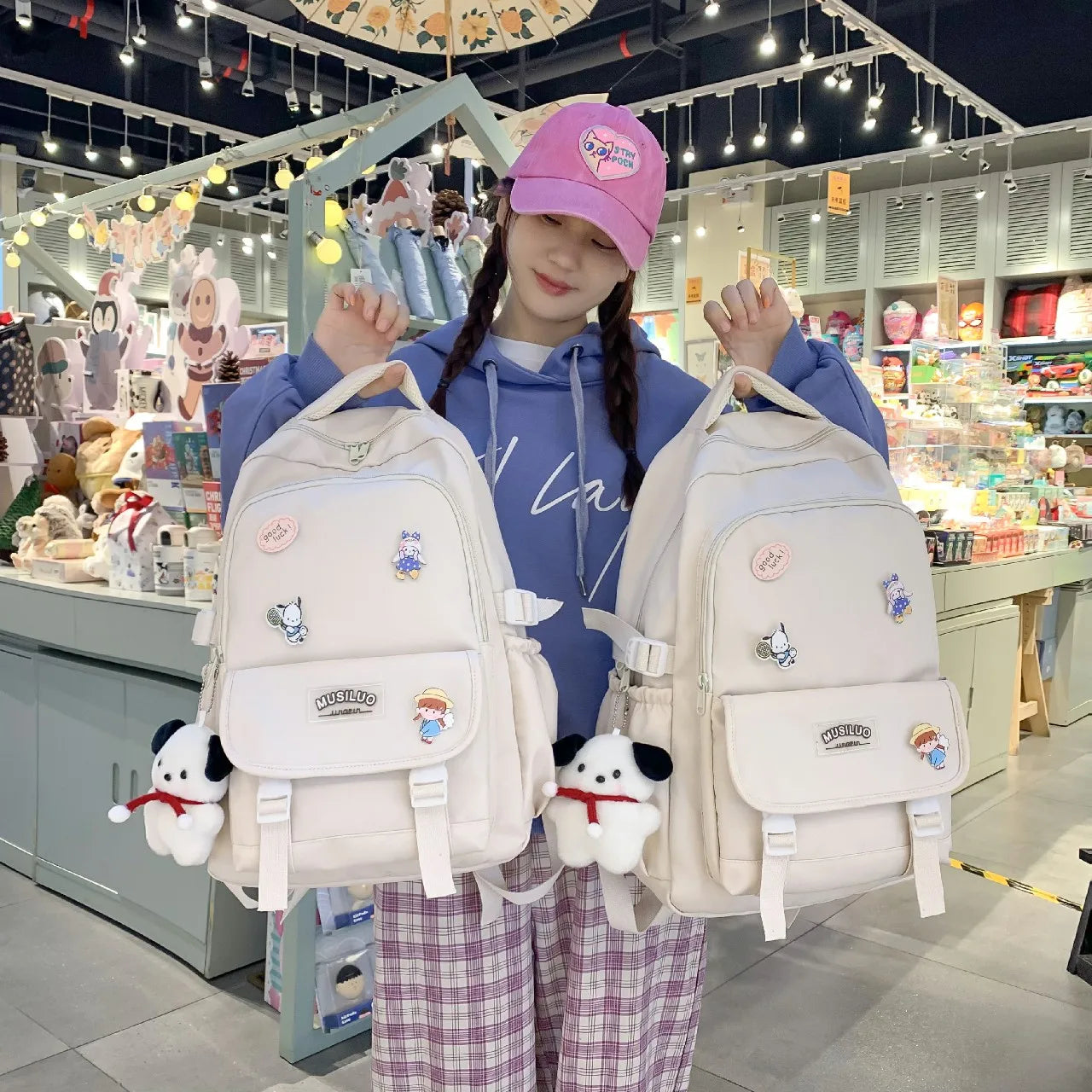 Waterproof College Backpack Girls Teenager Laptop School Big Size