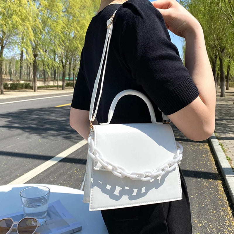 Chain Shoulder Bag Crossbody Bags For Women Small Mini Purse Vegan Leather