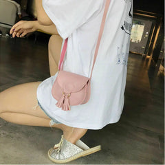 Girls Small Leather Crossbody Handbag Shoulder Bag Waist Bag