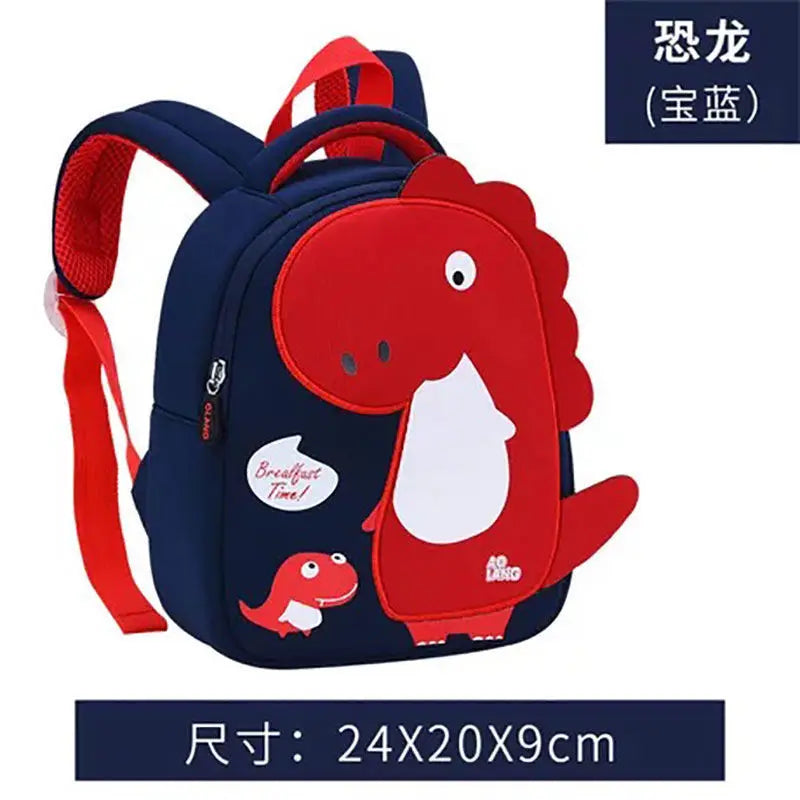 3D Dinosaur Kids School Bag Toddler Boys Backpack Kindergarten Mochila