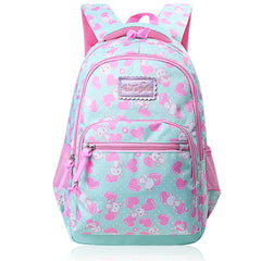 Girls Waterproof Backpack Cartoon Print Kids School Bag